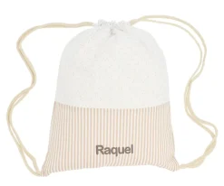 Mochila Saco Dorset Beige Personalizable