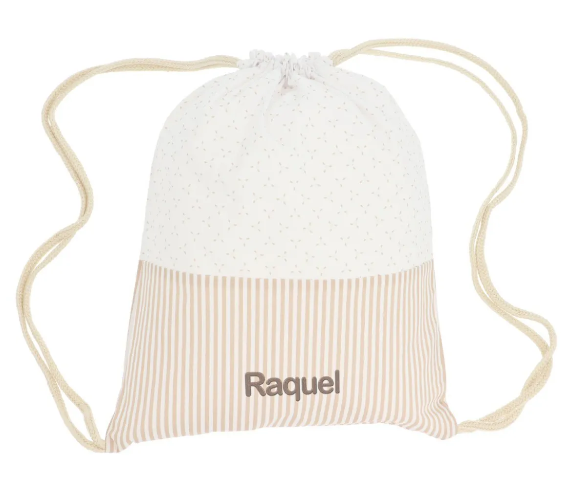 Mochila Saco Dorset Beige Personalizable