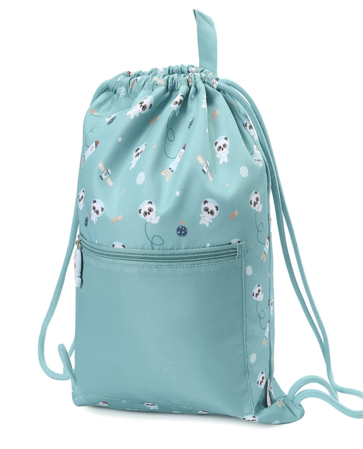 Mochila Saco Impermeable Pandas in Space Personalizable