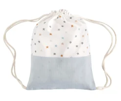 Mochila Saco Little Stars Blue Personalizable
