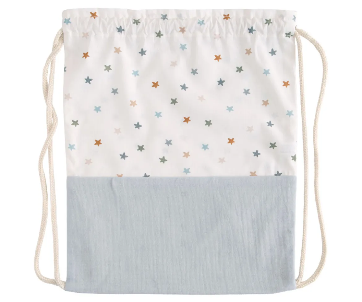 Mochila Saco Little Stars Blue Personalizable