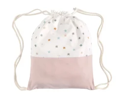 Mochila Saco Little Stars Pink Personalizable
