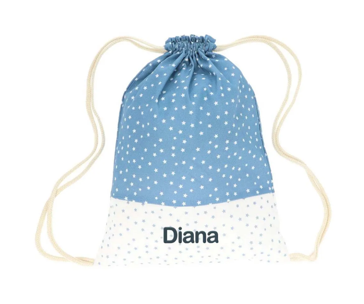 Mochila Saco Ministar Azul Personalizable