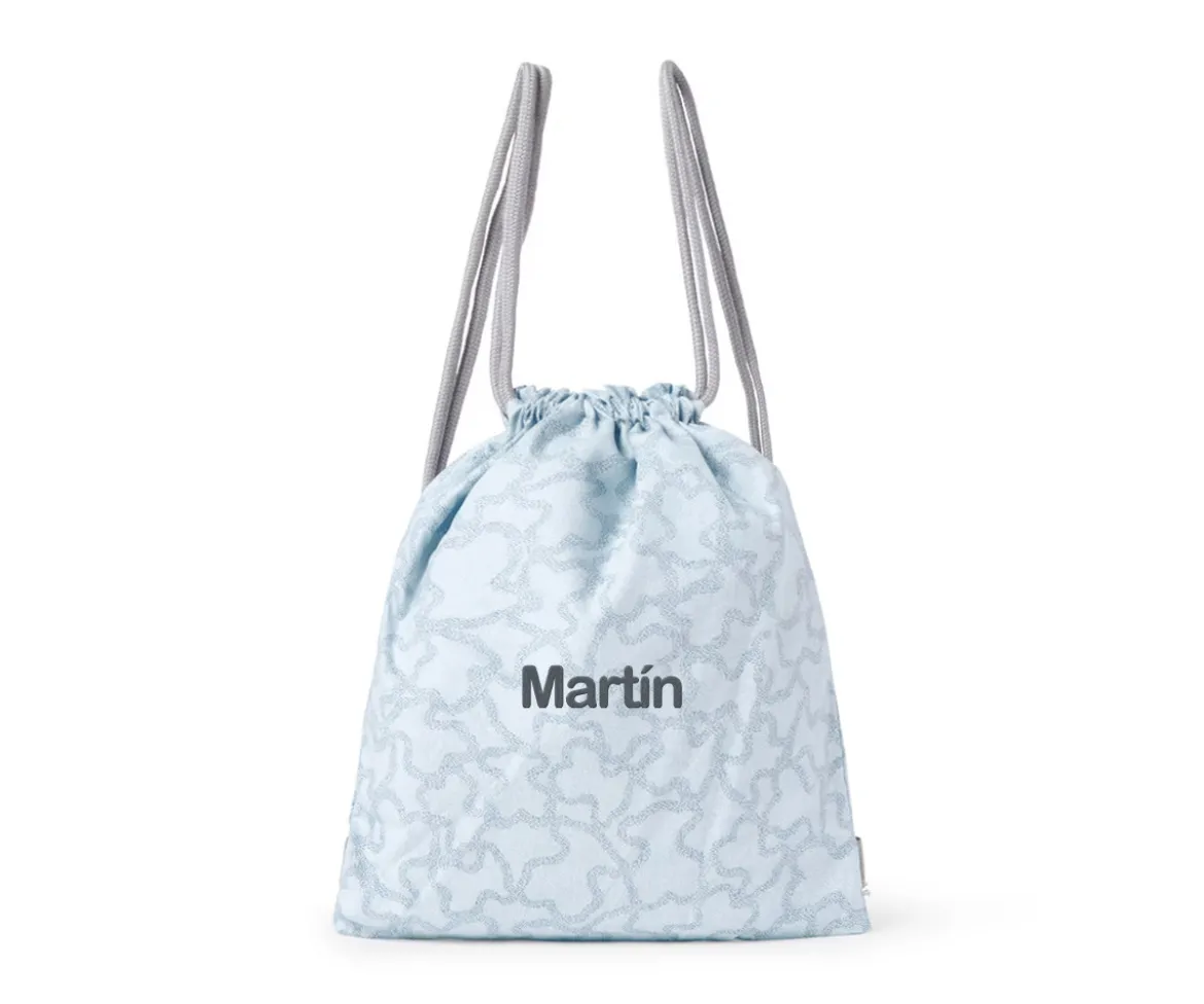 Mochila Saco Personalizable TOUS Kaos Celeste