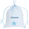 Mochila Saco Personalizada Oxford Azul