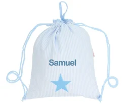 Mochila Saco Personalizada Oxford Azul