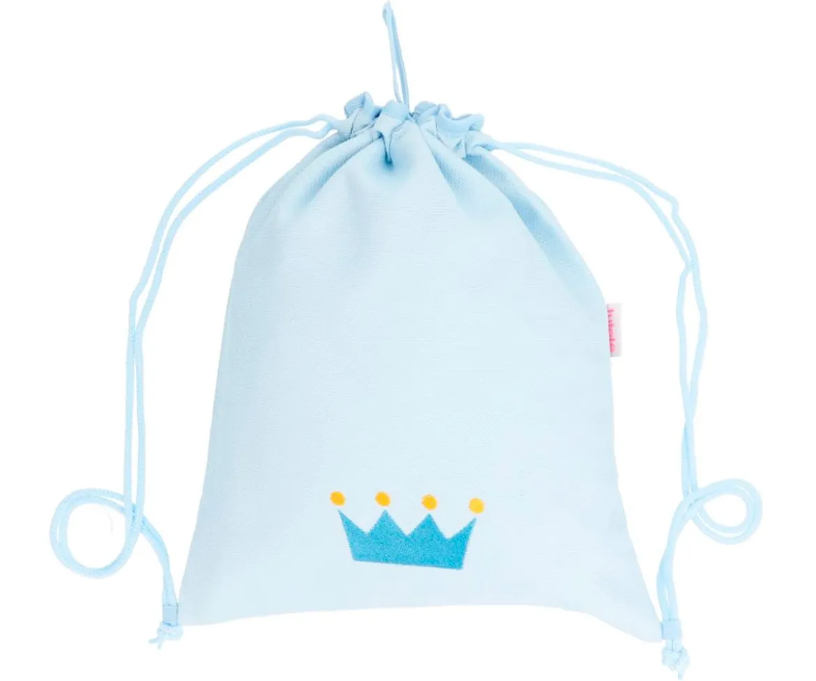 Mochila Saco Personalizada Piqué Corona Azul