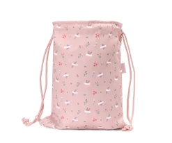 Mochila Saco Tela Blossom Birds Personalizable