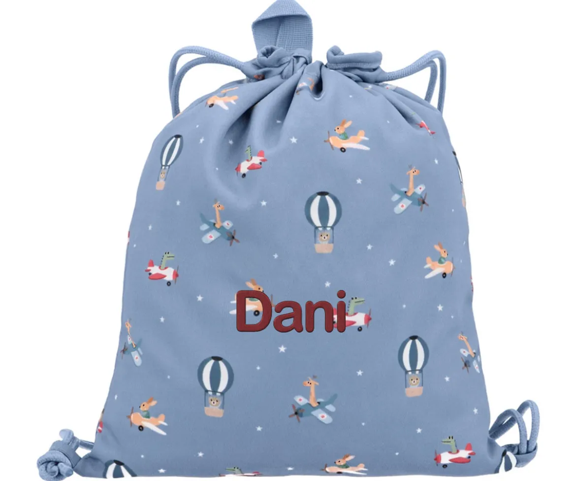 Mochila Saco Tela Planes Personalizable