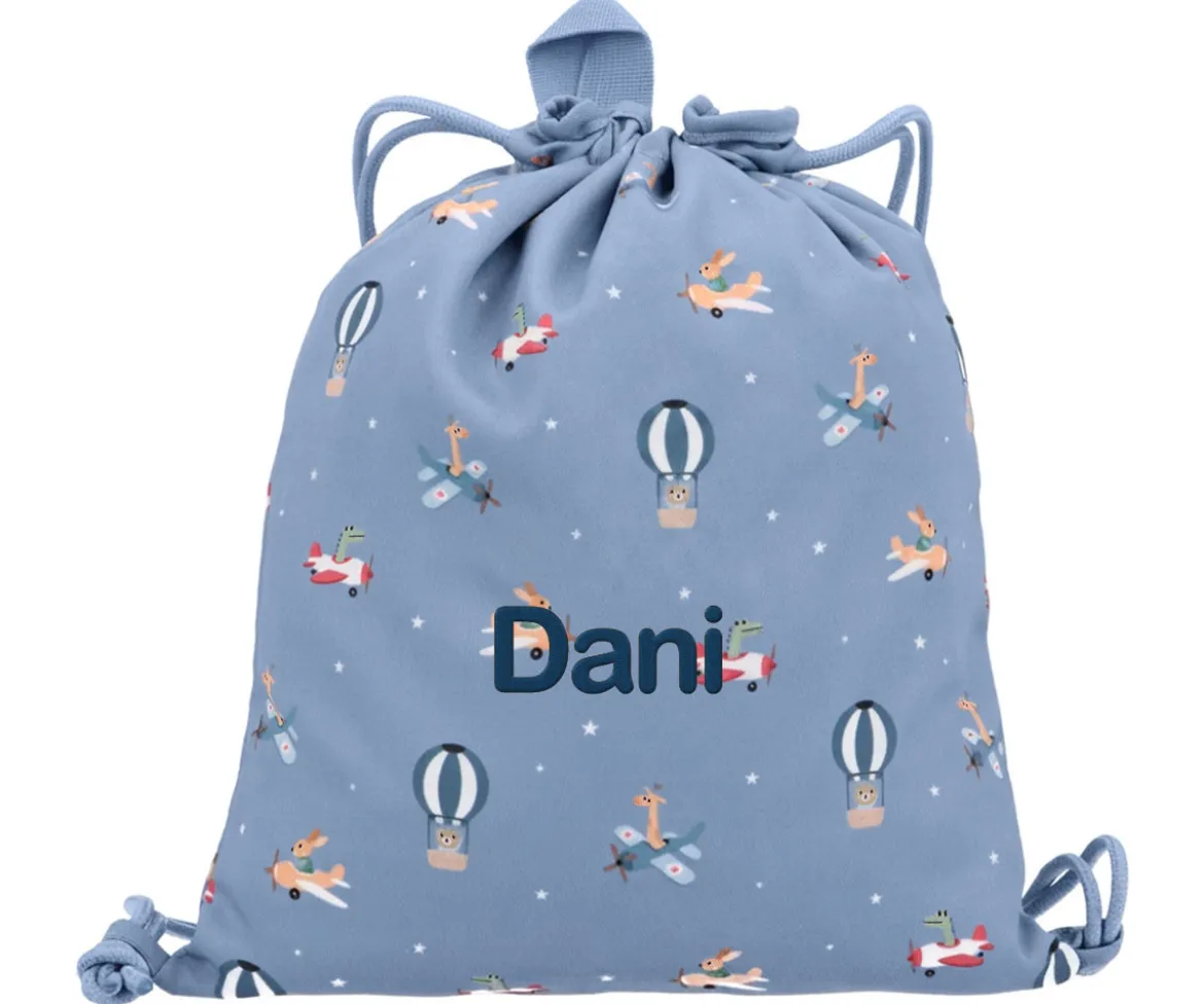 Mochila Saco Tela Planes Personalizable