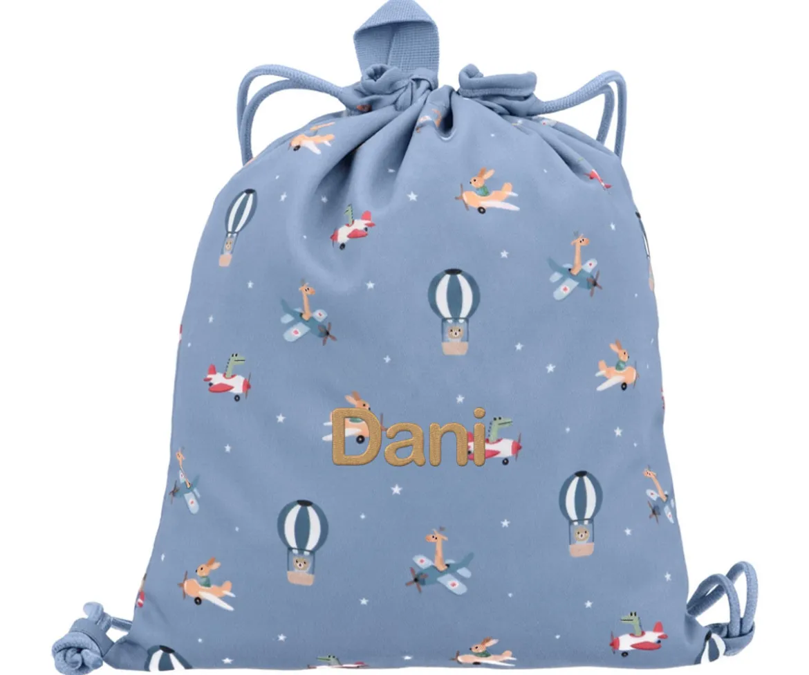 Mochila Saco Tela Planes Personalizable