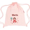 Mochila Saco Vichy Little Red Personalizable