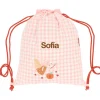 Mochila Saco Vichy Mouse Fairies Personalizable