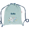 Mochila Saco Vichy Pandas in Space Personalizable