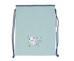 Mochila Saco Vichy Pandas in Space Personalizable