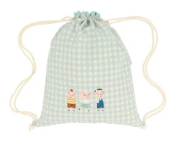 Mochila Saco Vichy The Three Little Pigs Personalizable