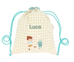 Mochila Saco Vichy The Wooden Boy Personalizable