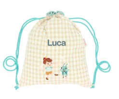 Mochila Saco Vichy The Wooden Boy Personalizable