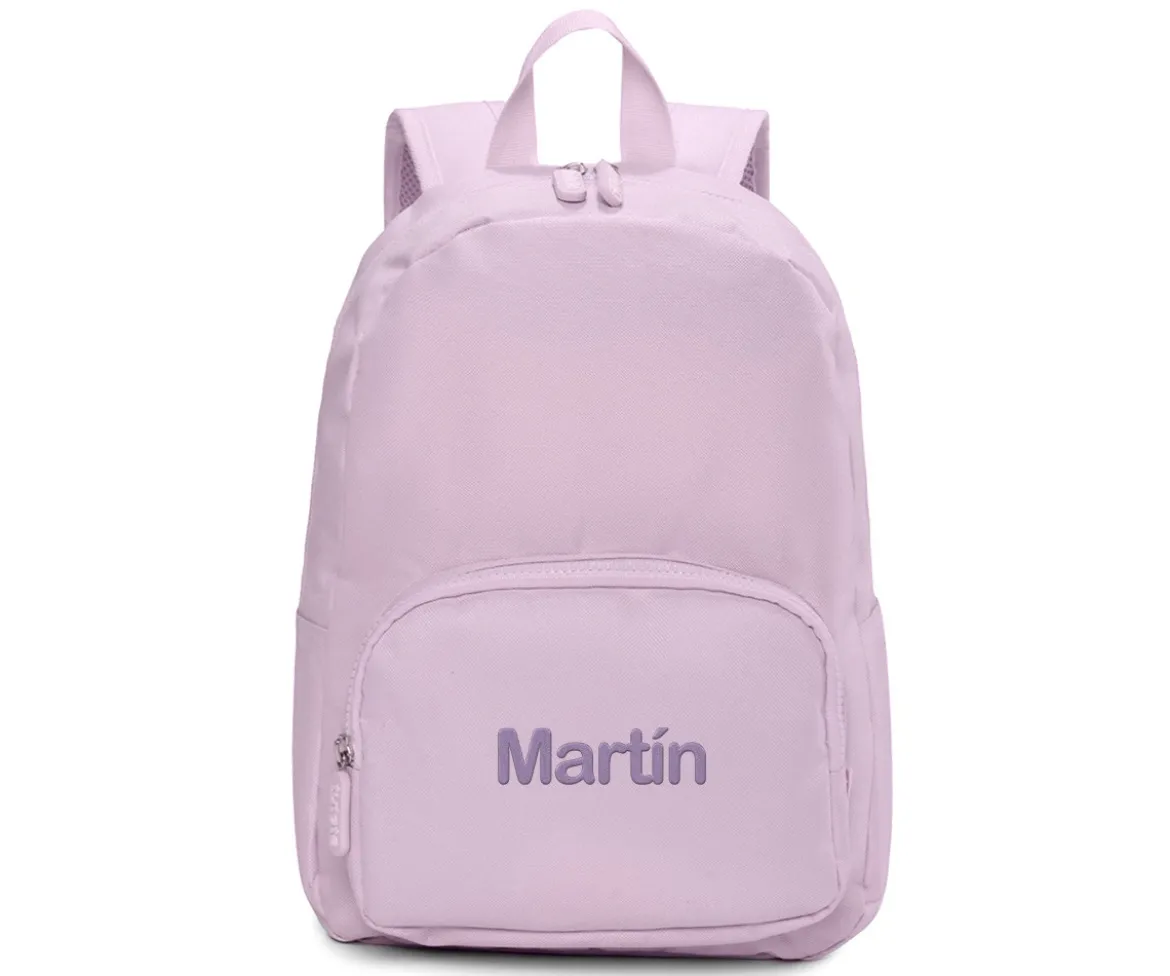 Mochila Solid Color Lavander Personalizable
