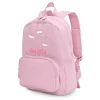 Mochila Solid Color Pink Personalizada Blossom Birds