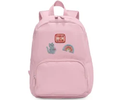 Mochila Solid Color Pink Personalizada Blossom Birds