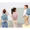 Mochila Square Pattern Party Blue / Green Personalizable