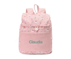 Mochila Tela Pequeña Blossom Birds Personalizable