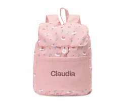 Mochila Tela Pequeña Blossom Birds Personalizable