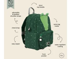 Mochila Trixie GRANDE Crocodile con Llavero Personalizado