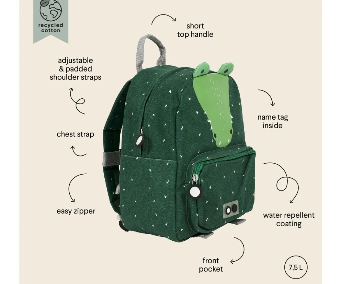 Mochila Trixie GRANDE Crocodile con Llavero Personalizado