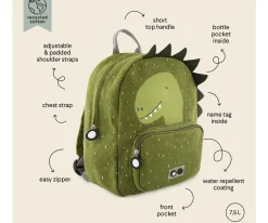 Mochila Trixie GRANDE Dino con Llavero Personalizado