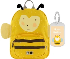 Mochila Trixie GRANDE Mr. Bumblebee con Llavero Personalizado
