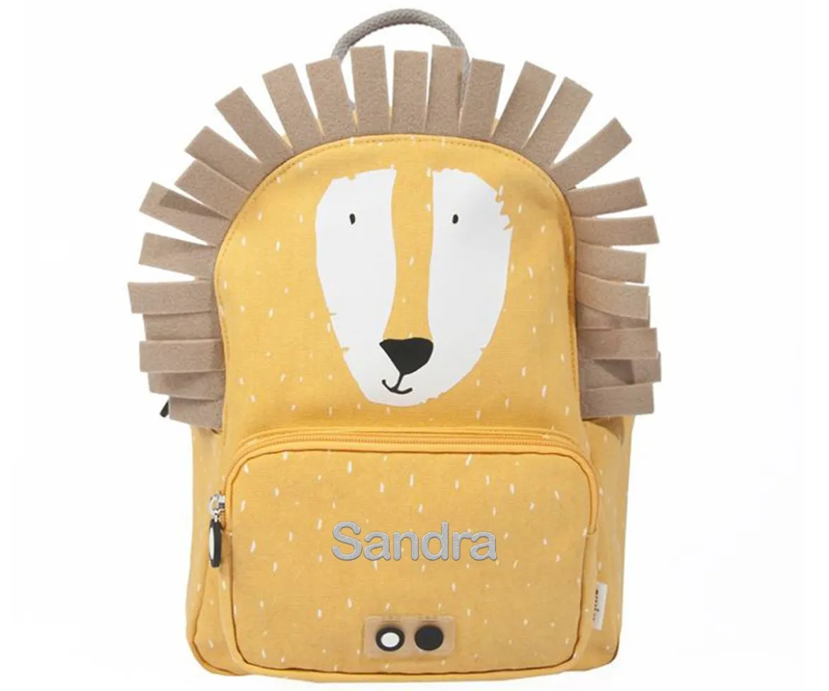 Mochila Trixie GRANDE Mr. Lion con Llavero Personalizado