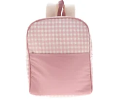 Mochila Vichy Rosa Personalizable