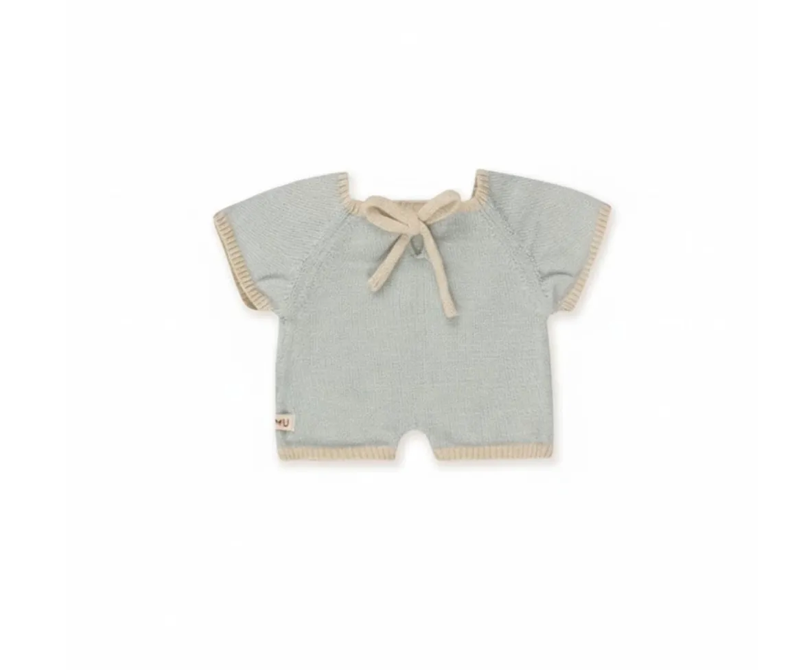 Mono para Muñecos Gommu Rayas Azul Clarito-Crema