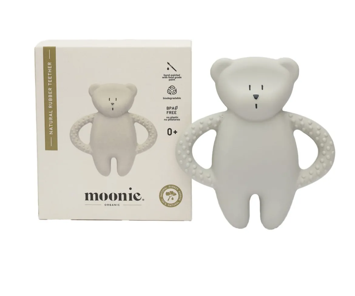 Mordedor de Caucho Natural Oso Gray