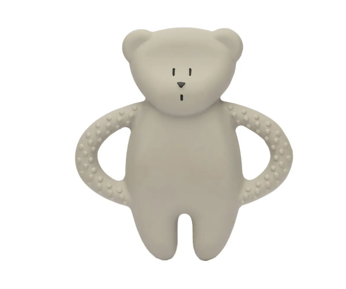 Mordedor de Caucho Natural Oso Gray