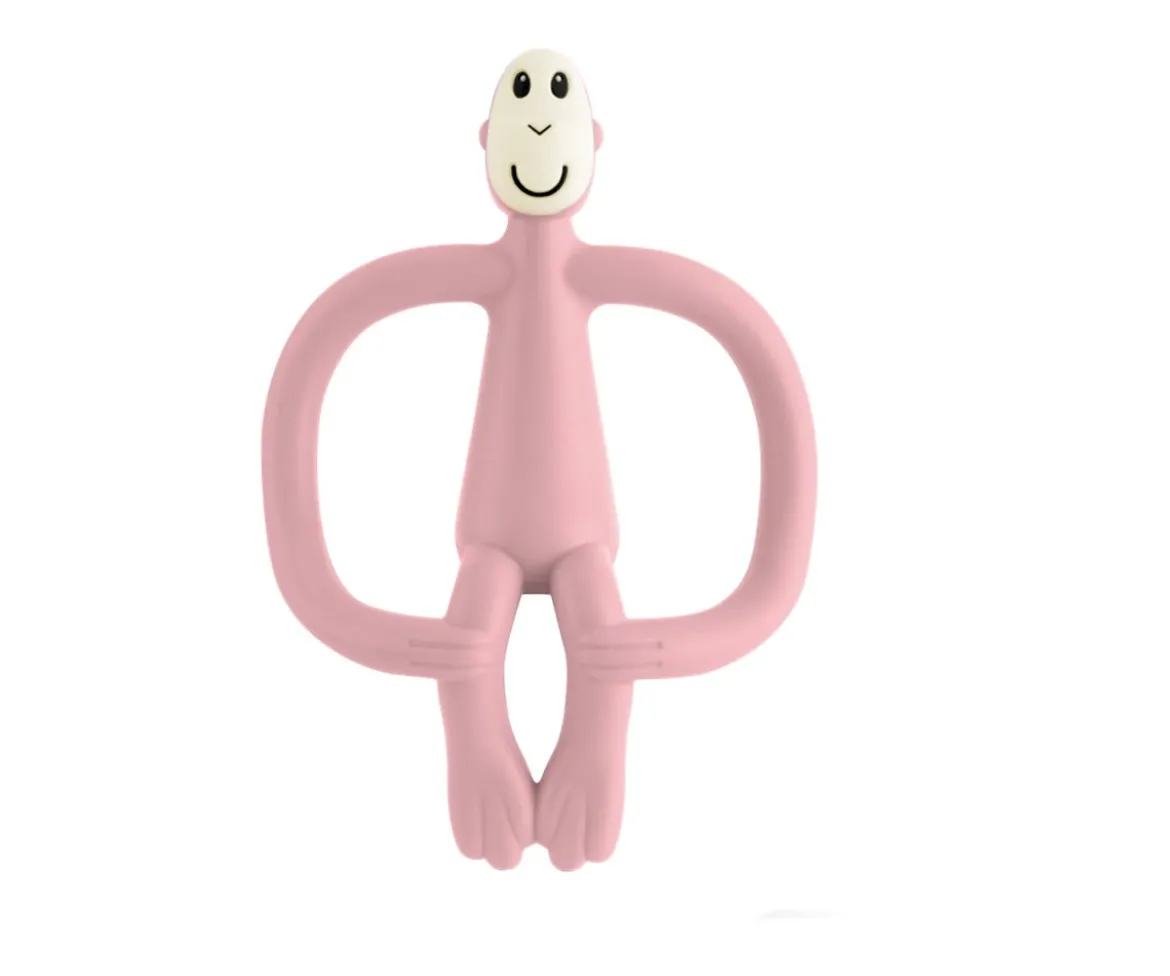 Mordedor Matchstick Monkey Rosa Empolvado