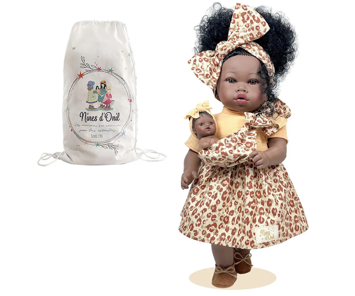Muñeca Addis con Bebé Leopard