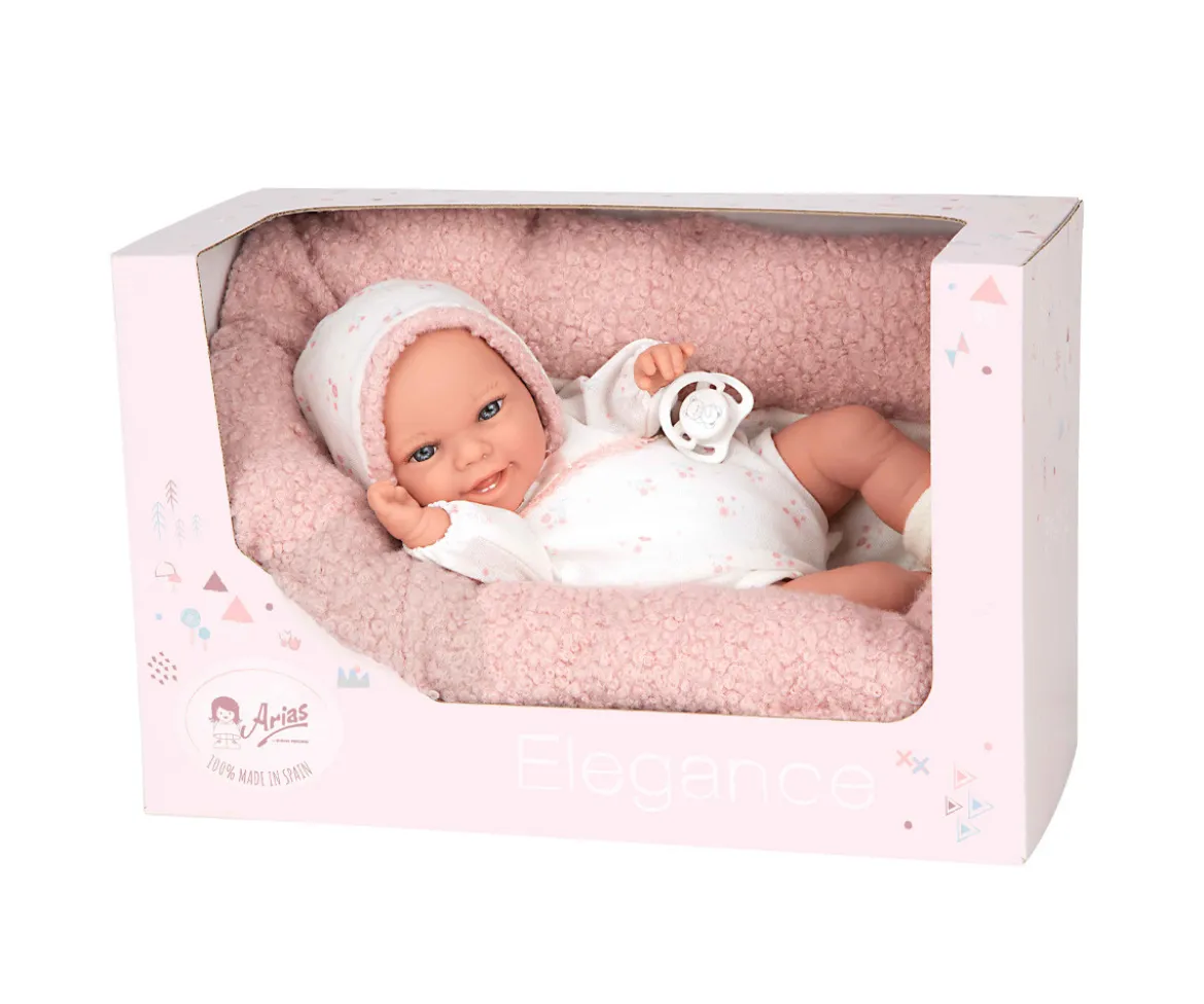 Muñeca Elegance Babyto Rosa 35 cm con Cojín