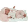 Muñeca Elegance 35cm Babyto Rosa con Cojín