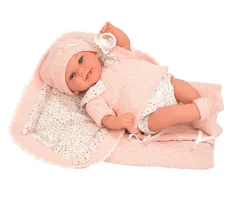 Muñeca Elegance 35 cm Baby to Rosa con Manta
