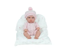 Muñeca Elegance 30cm Natal Rosa con Cojín