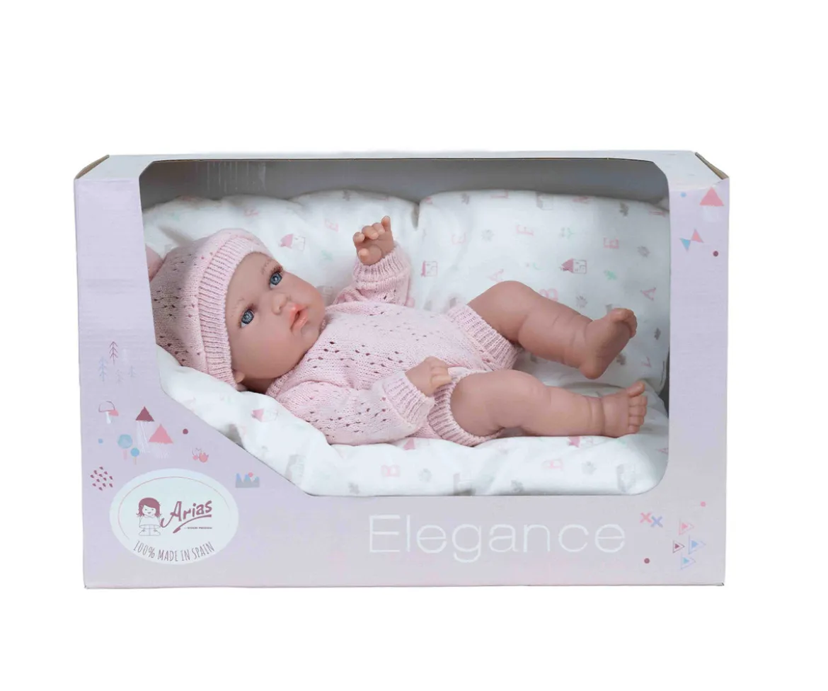 Muñeca Elegance 30cm Natal Rosa con Cojín