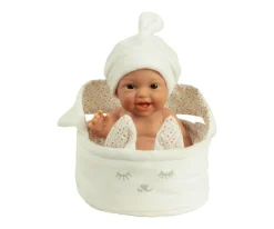 Muñeca Elegance Lupi 26cm con Canastilla Beige