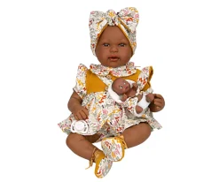 Muñeca Elegance Mies Mulato 45cm y Aran Mostaza