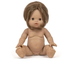 Muñeca Gordis Leopoldina con Vestido Tutú, Calentadores, Patines y Corona Flores