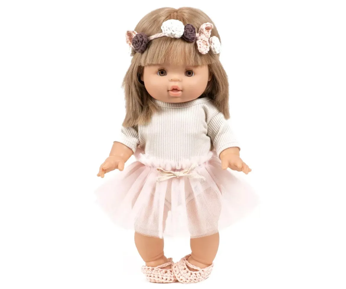 Muñeca Gordis Luisa con Maillot Anna, Tutú Alicia, Calentadores y Patines