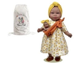 Muñeca María con Bebé Mostaza