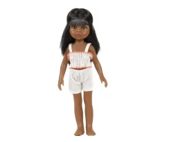 Muñeca Minikane Amiga Nora con Bañador Retro Blanco